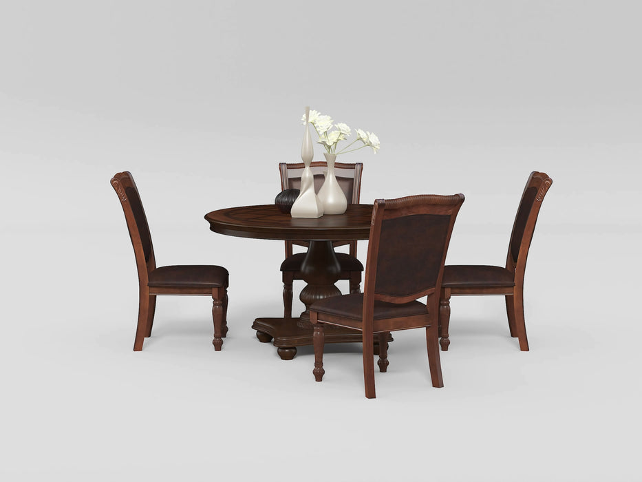 Lordsburg Round Dining Table in Brown/Cherry - 5473-54*