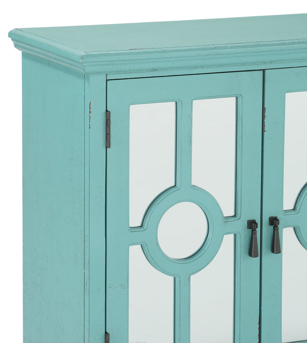 Poppy Accent Chest in Aqua - 1000A70AQ