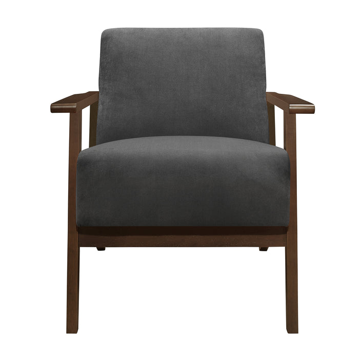 August Accent Chair in Gray - 1031DG-1