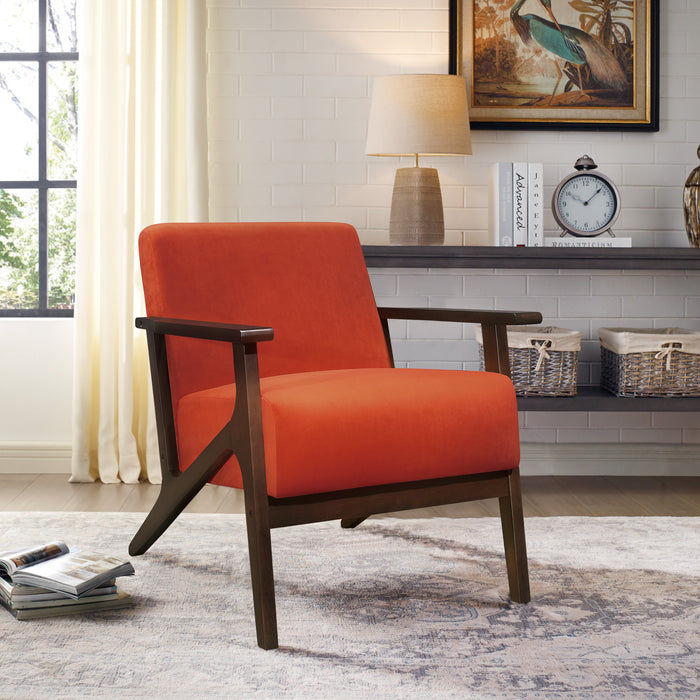 August Accent Chair in Orange - 1031RN-1