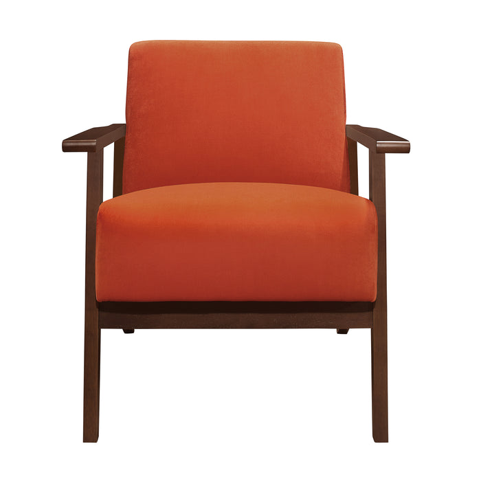 August Accent Chair in Orange - 1031RN-1