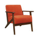 August Accent Chair in Orange - 1031RN-1 image