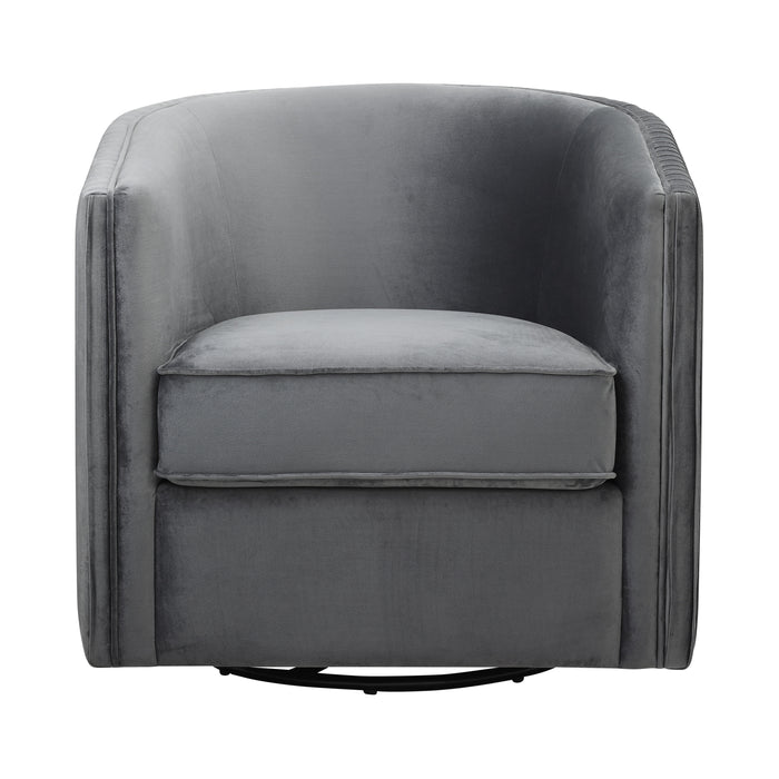 Cecily Swivel Chair in Gray - 1038GY-1 image