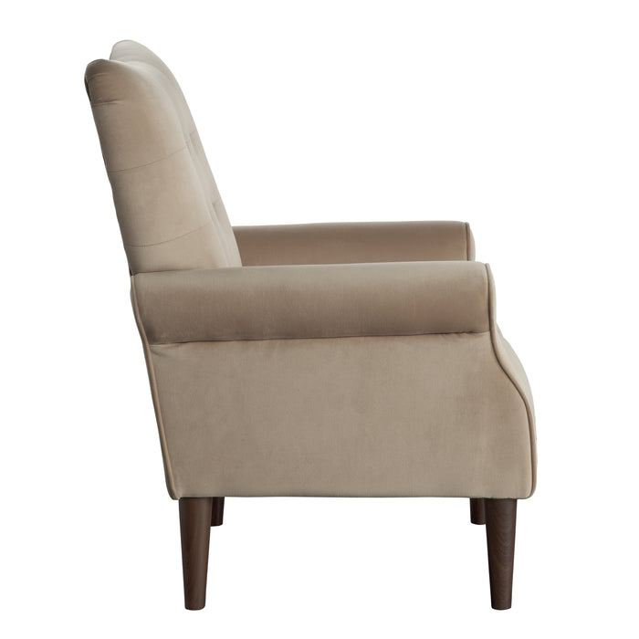 Kyrie Accent Chair in Brown - 1046BR-1