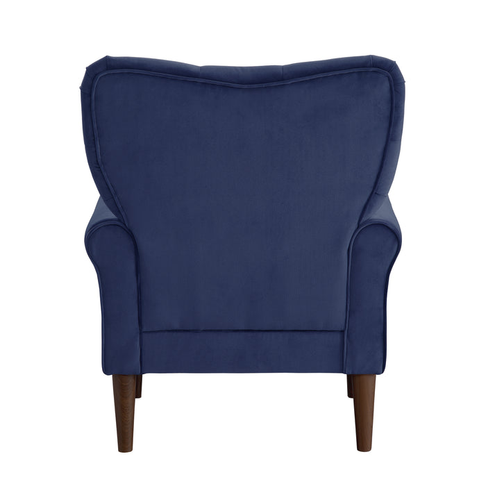 Kyrie Accent Chair in Blue - 1046BU-1