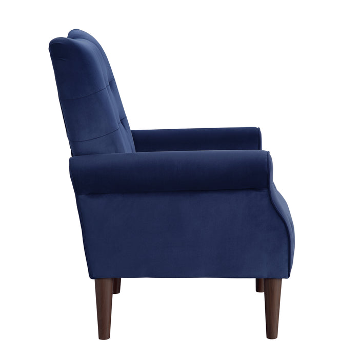 Kyrie Accent Chair in Blue - 1046BU-1