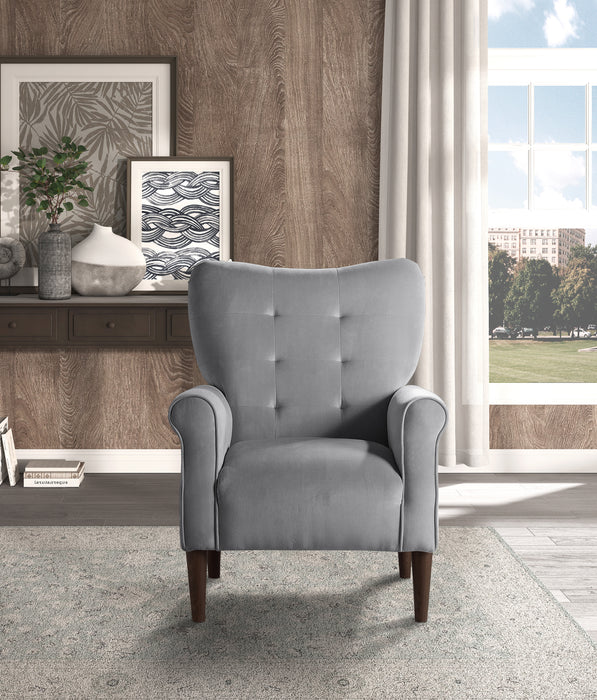 Kyrie Accent Chair in Gray - 1046DG-1