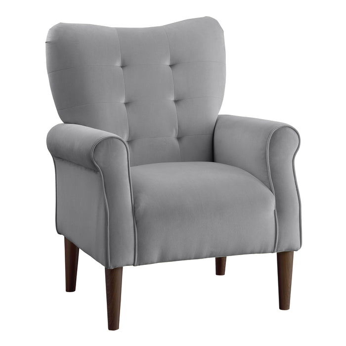 Kyrie Accent Chair in Gray - 1046DG-1