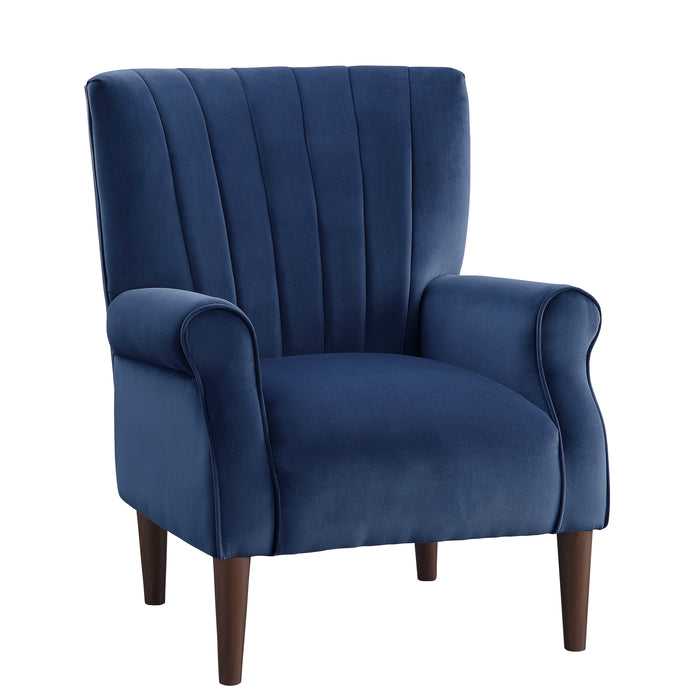 Urielle Accent Chair in Blue - 1047BU-1