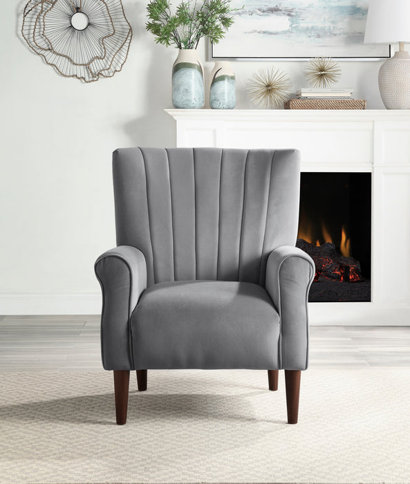 Urielle Accent Chair in Gray - 1047DG-1