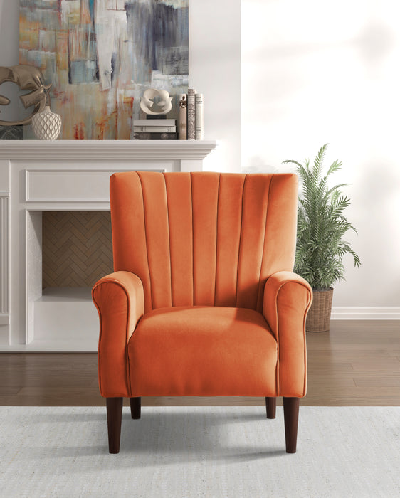 Urielle Accent Chair in Orange - 1047RN-1