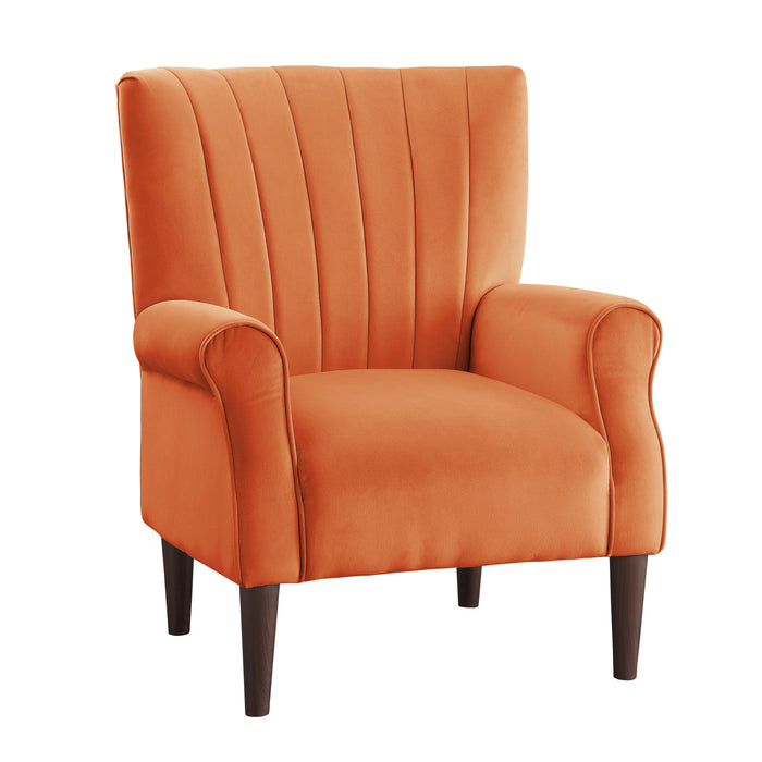 Urielle Accent Chair in Orange - 1047RN-1