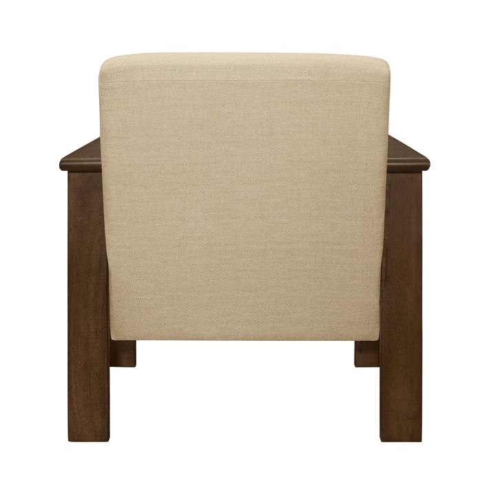 Helena Accent Chair with Storage Arms in Brown - 1048BR-1