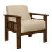 Helena Accent Chair with Storage Arms in Brown - 1048BR-1 image