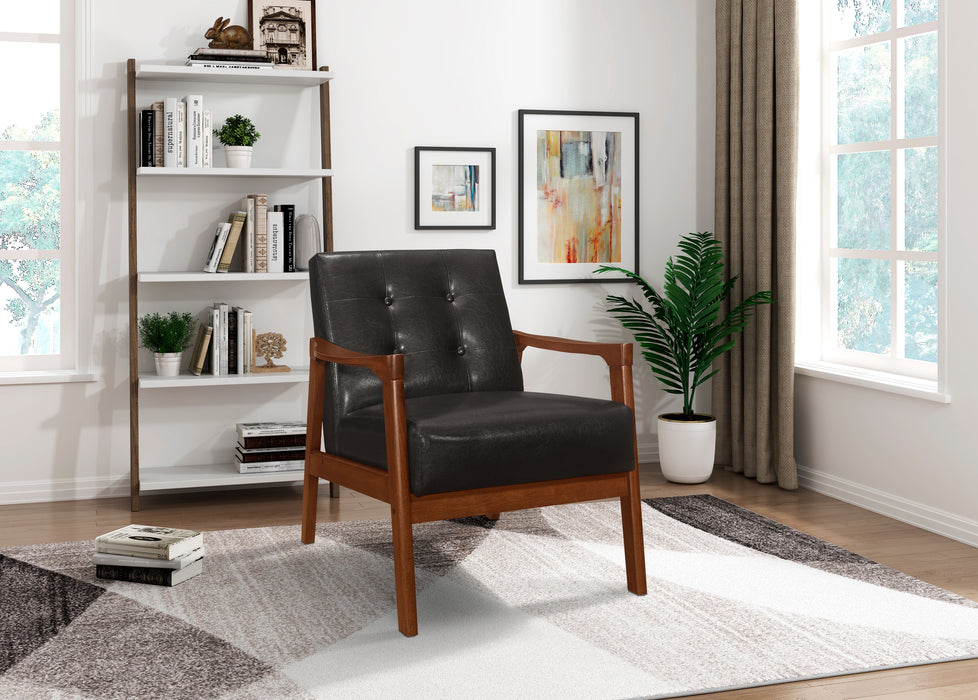 Alby Accent Chair in Brown - 1050DB-1