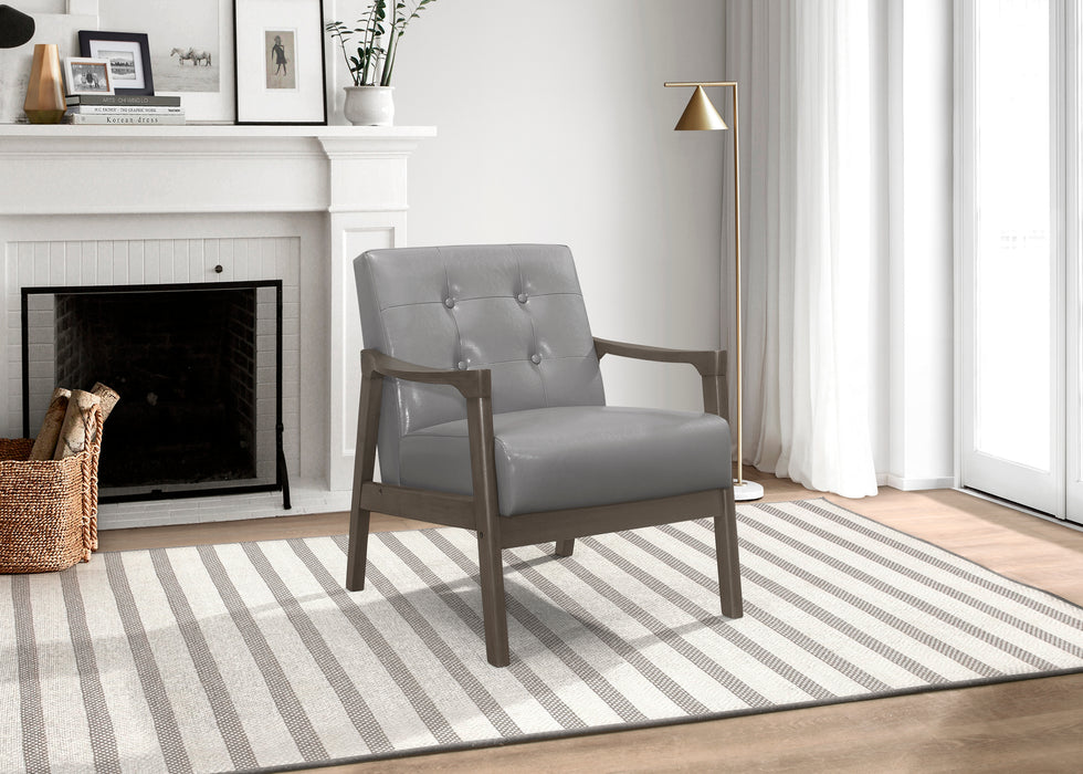 Alby Accent Chair in Gray - 1050GY-1