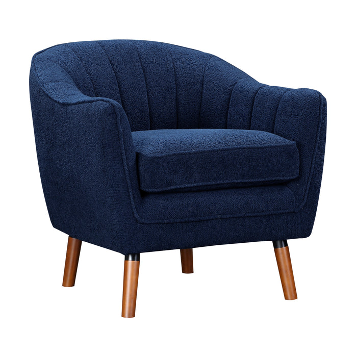 Cutler Accent Chair in Blue - 1081BU-1