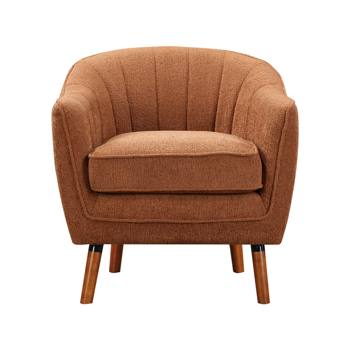 Cutler Accent Chair in Orange/Rust - 1081RU-1 image