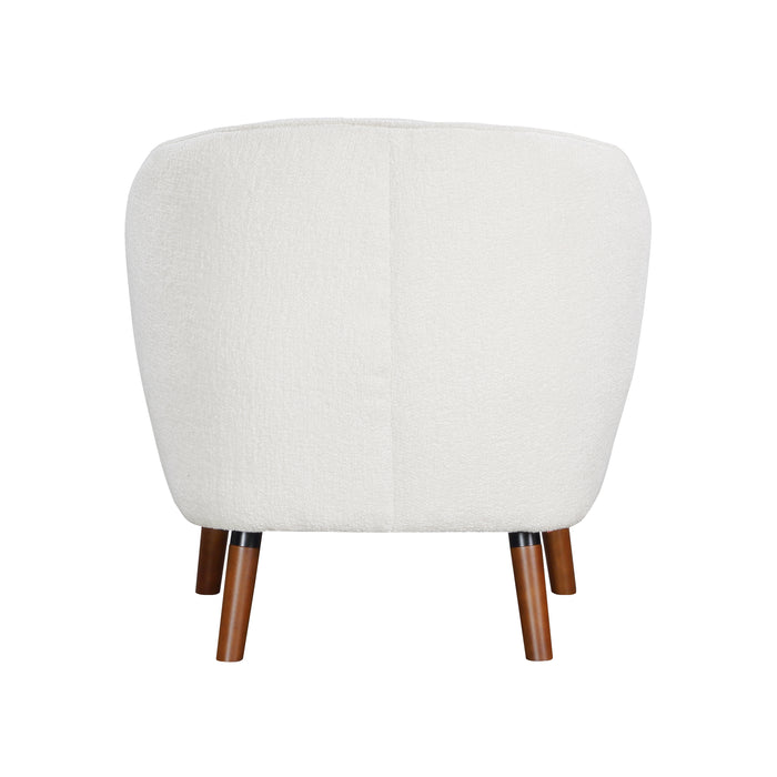 Cutler Accent Chair in White - 1081WH-1