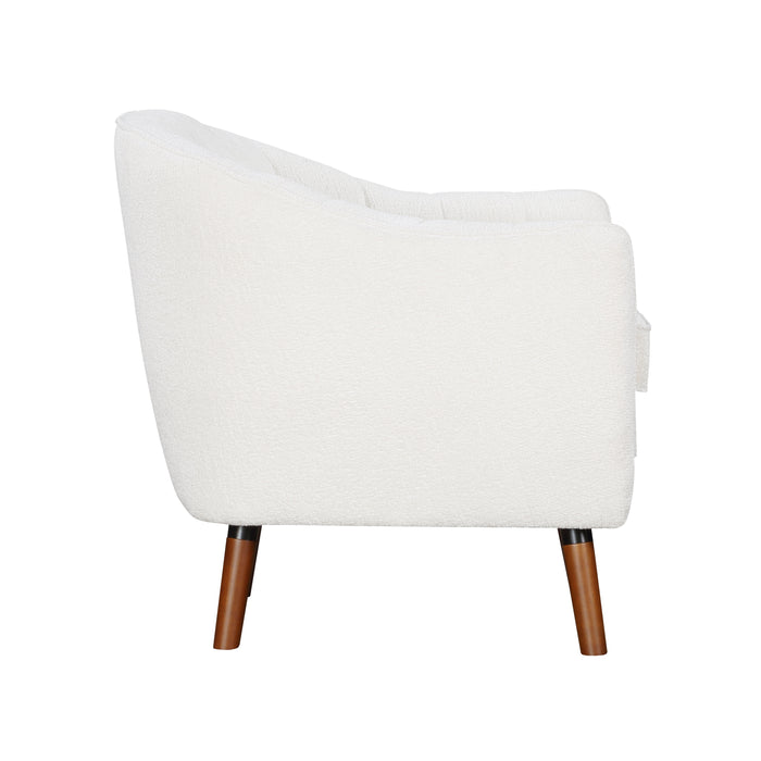 Cutler Accent Chair in White - 1081WH-1