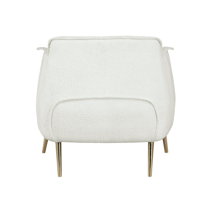 Rachael Accent Chair in Gold/White - 1085F1S