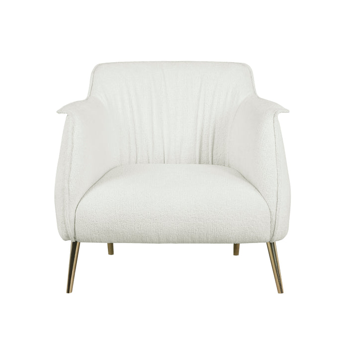 Rachael Accent Chair in Gold/White - 1085F1S image