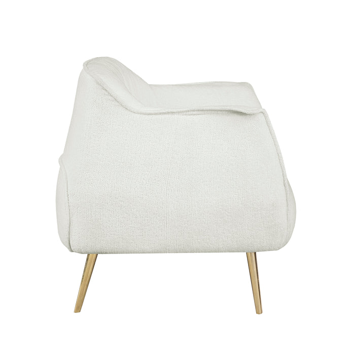 Rachael Accent Chair in Gold/White - 1085F1S