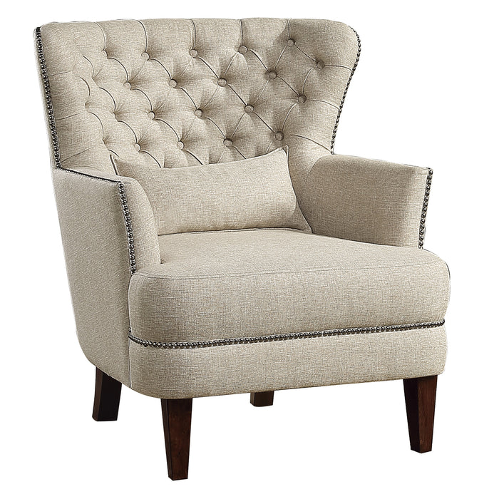 Marriana Accent Chair in Beige - 1112-1