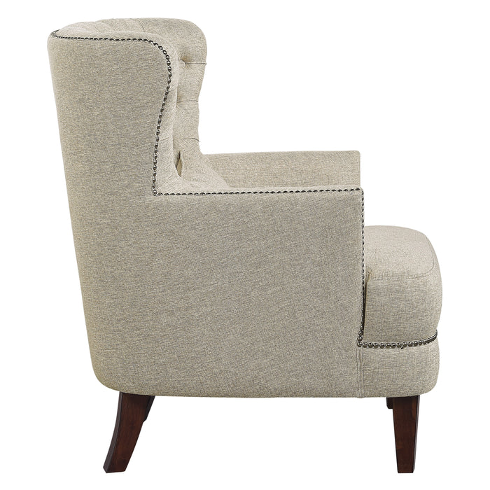 Marriana Accent Chair in Beige - 1112-1