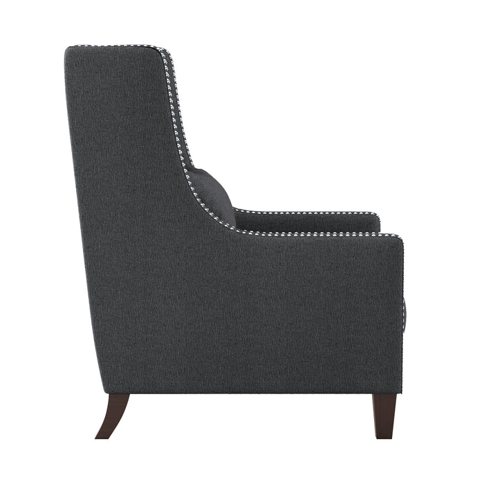 Keller Accent Chair in Gray - 1114DG-1