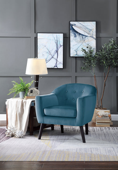 Quill Accent Chair in Blue - 1127BU-1