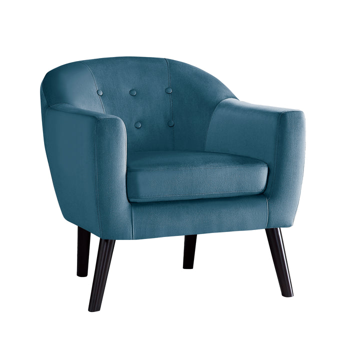 Quill Accent Chair in Blue - 1127BU-1