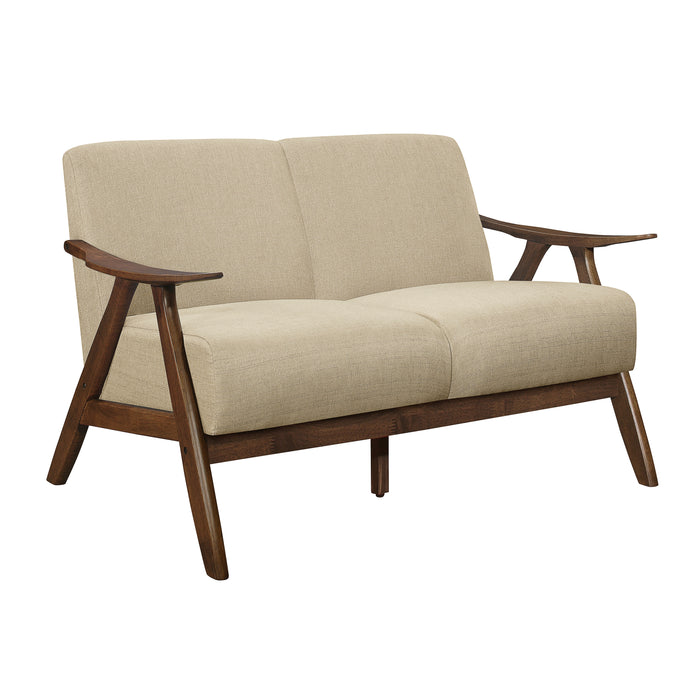 Damala Loveseat in Brown - 1138BR-2