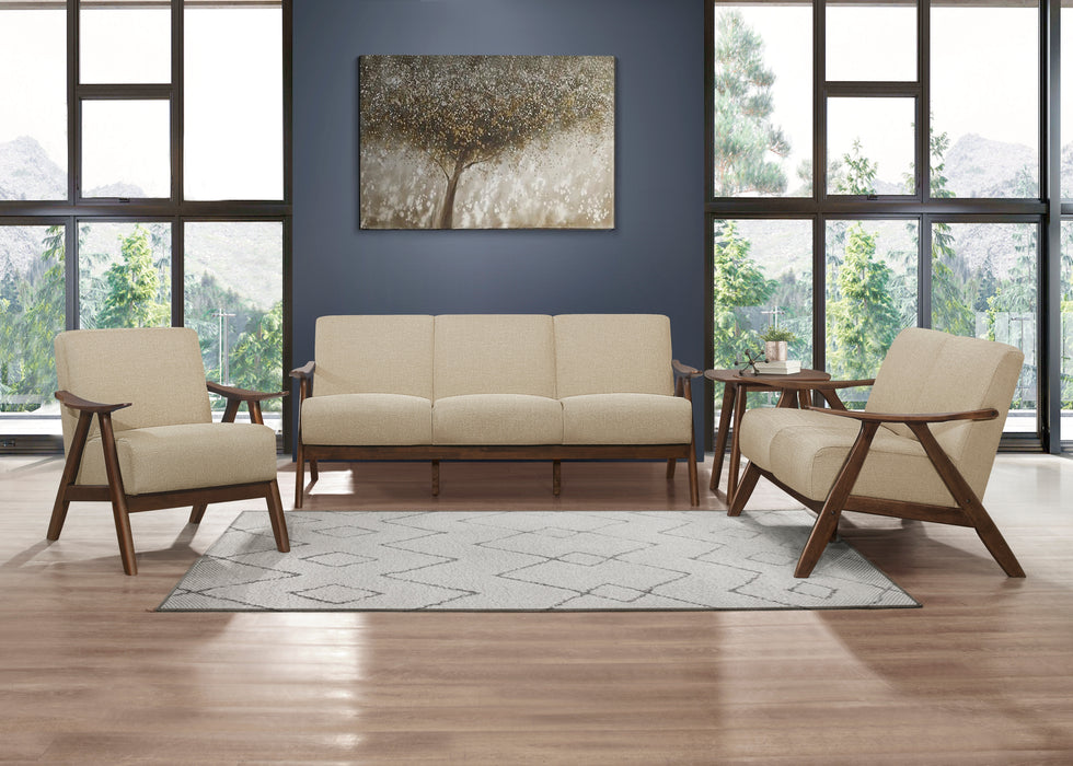 Damala Loveseat in Brown - 1138BR-2