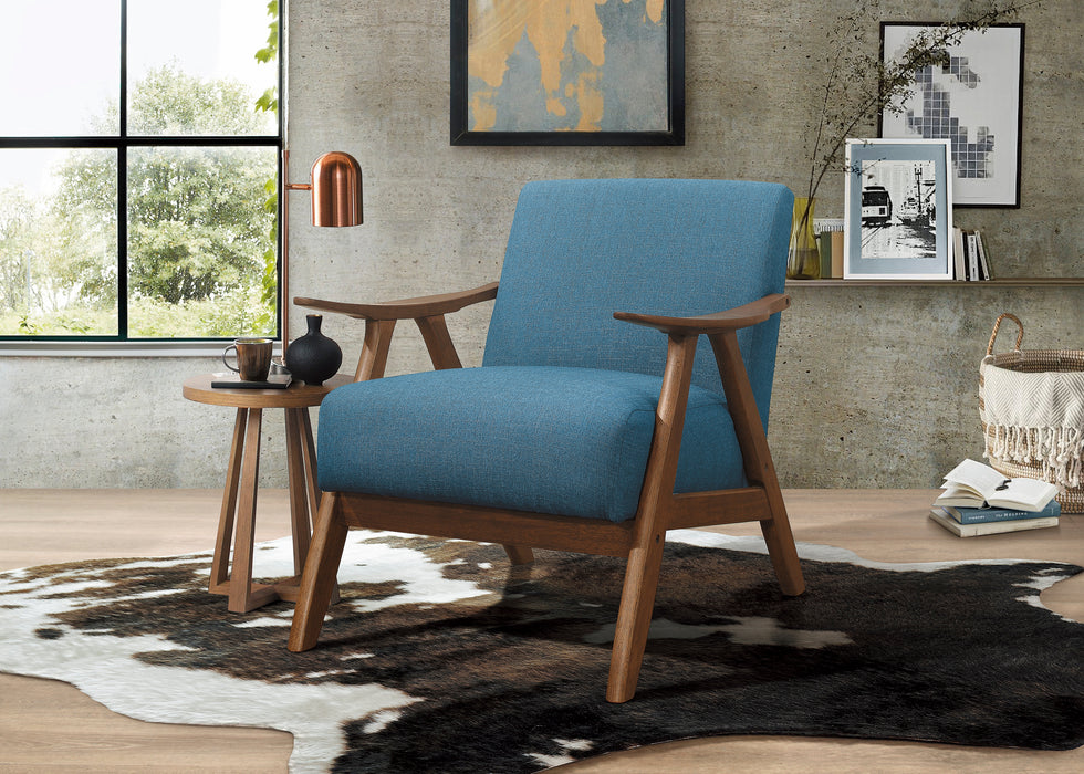 Damala Accent Chair in Blue - 1138BU-1