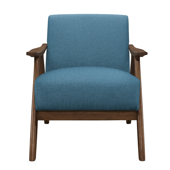 Damala Accent Chair in Blue - 1138BU-1