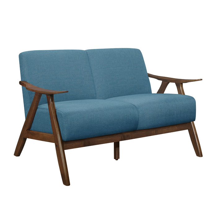 Damala Loveseat in Blue - 1138BU-2