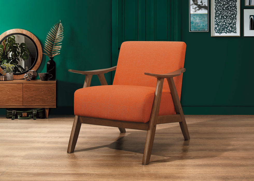 Damala Accent Chair in Orange - 1138RN-1