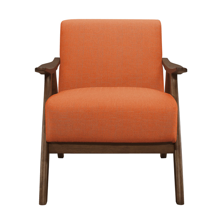 Damala Accent Chair in Orange - 1138RN-1