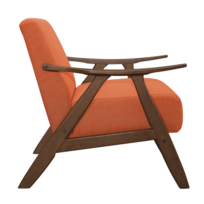 Damala Accent Chair in Orange - 1138RN-1