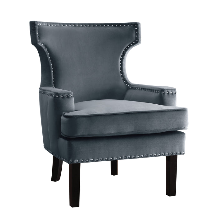 Lapis Accent Chair in Gray - 1190GY-1