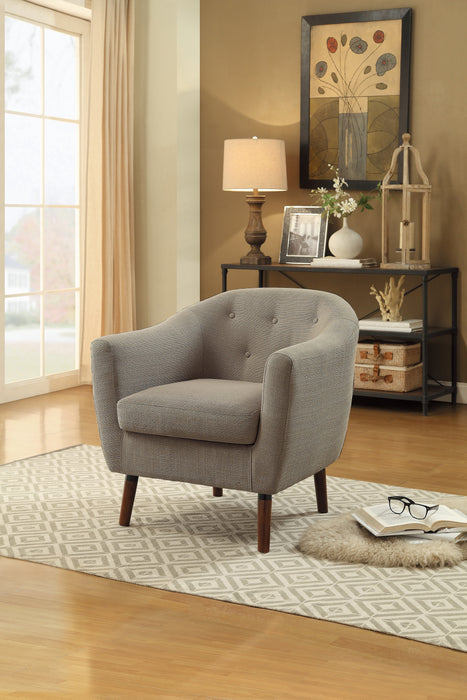 Lucille Accent Chair in Beige - 1192BE