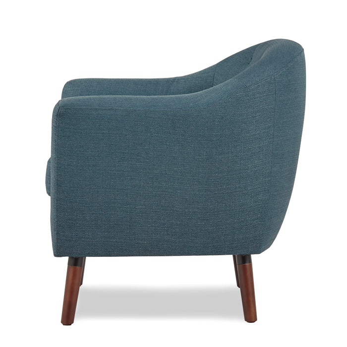 Lucille Accent Chair in Blue - 1192BL