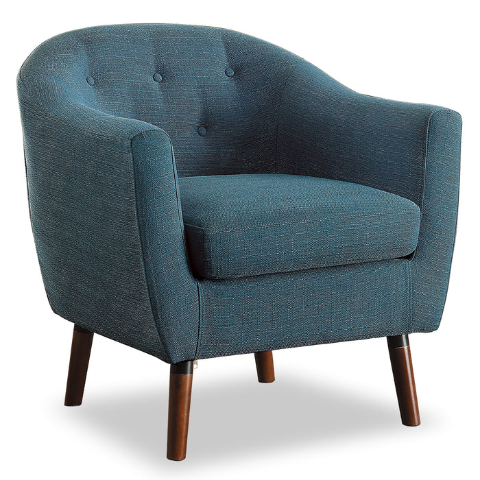 Lucille Accent Chair in Blue - 1192BL