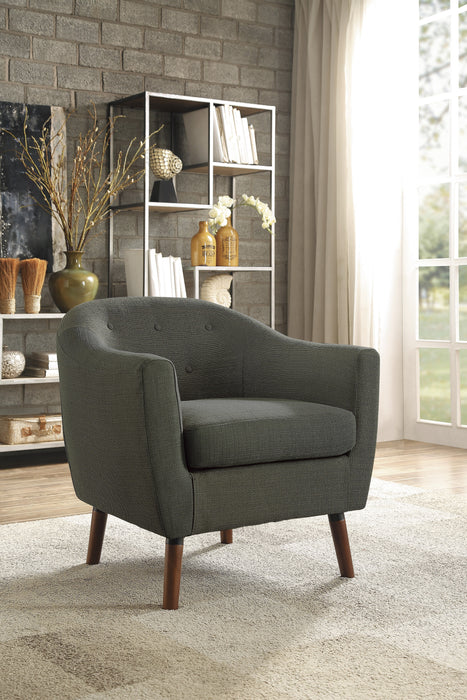 Lucille Accent Chair in Gray - 1192GY