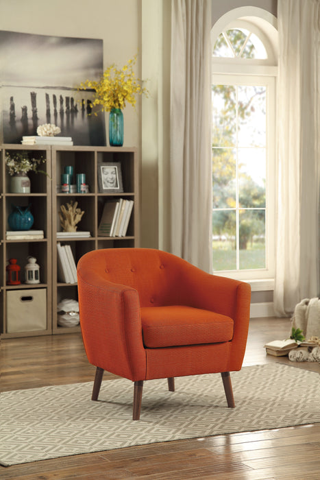 Lucille Accent Chair in Orange - 1192RN