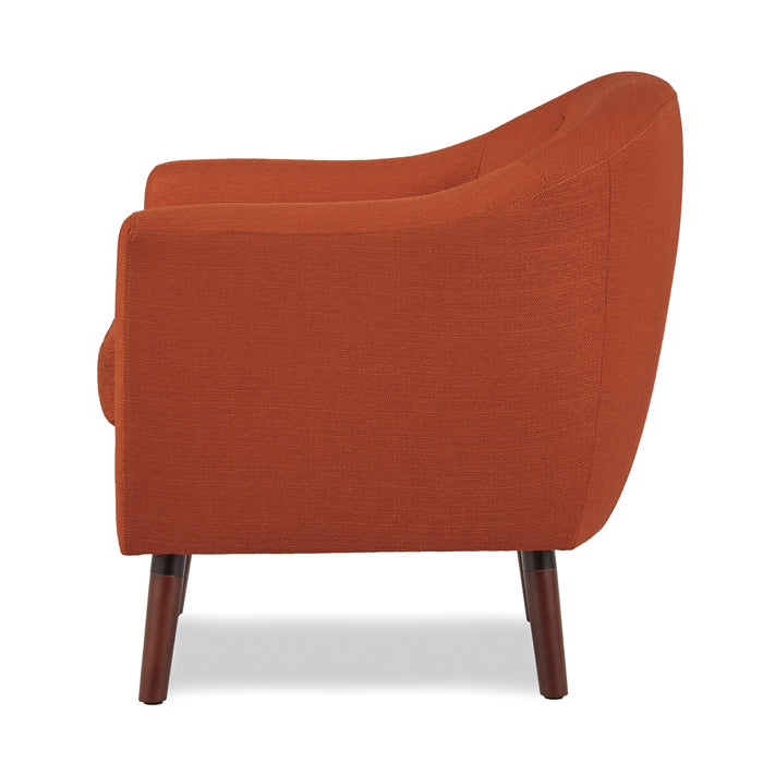 Lucille Accent Chair in Orange - 1192RN