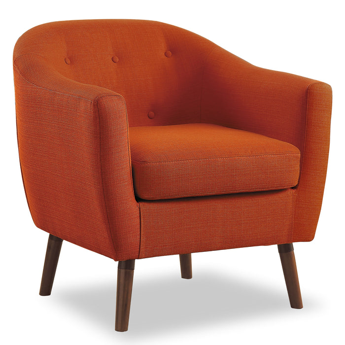 Lucille Accent Chair in Orange - 1192RN