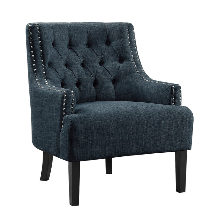 Charisma Accent Chair in Blue - 1194IN