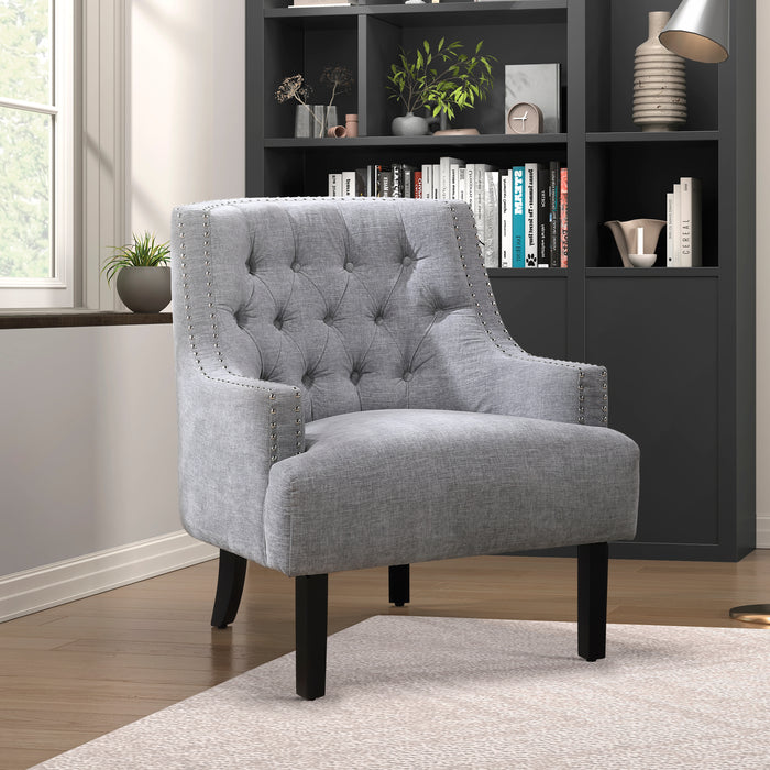 Charisma Accent Chair in Gray - 1194NGY-1